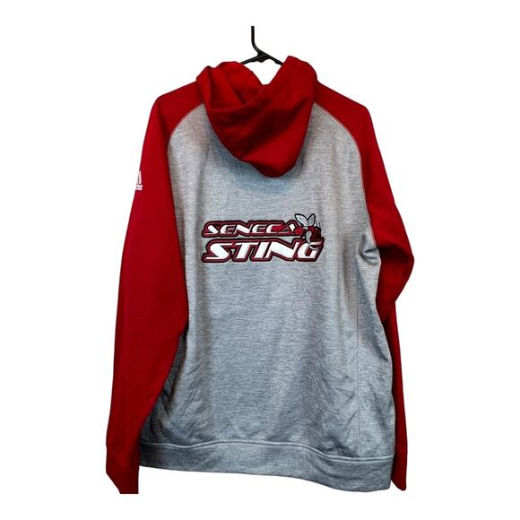 Adidas Team Issue Hoodie Mens Large Seneca Sting Fleece Zip Climawarm College - Picture 6 of 6